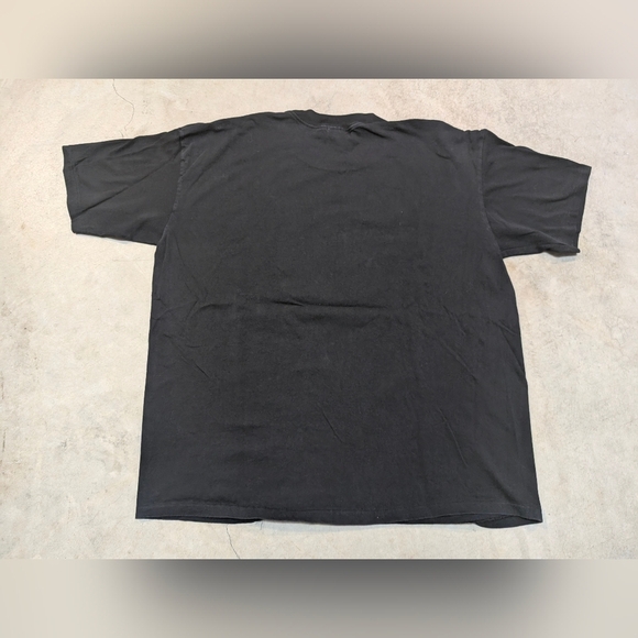 VTG Dallas Hard Rock Cafe Black T-Shirt OSFA Black Faded Single Stitch - Picture 8 of 9